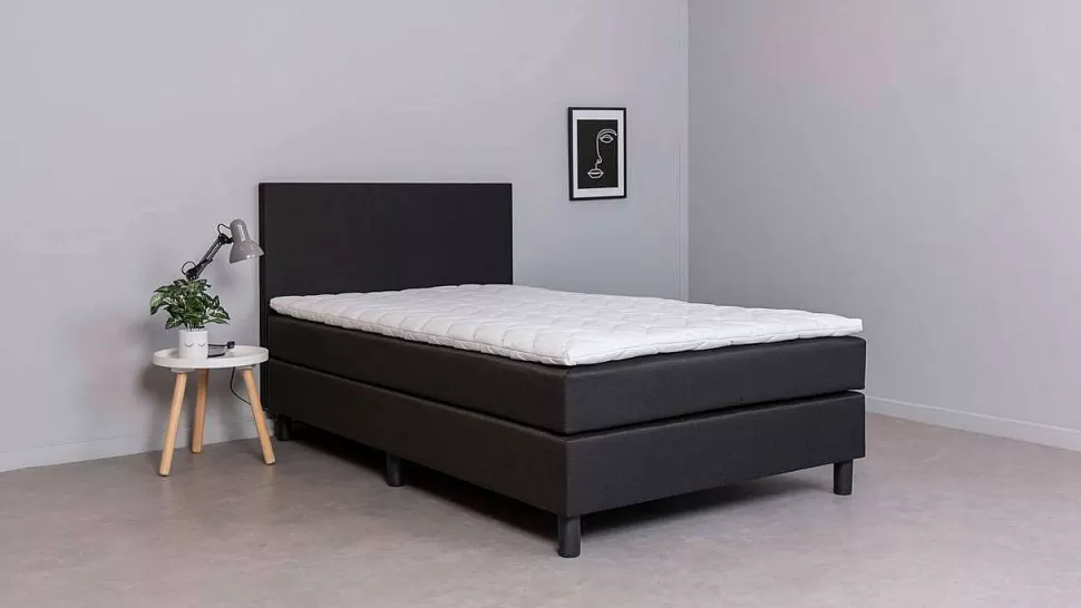 Hot Complete Boxspring Box Owen Vlak Met Gestoffeerd Matras (160X200 Cm) Bedden
