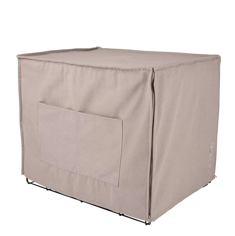 Flash Sale Hondenbench Hoes (64X48X52 Cm) Crate Cover - Sand - S Dierbenodigdheden