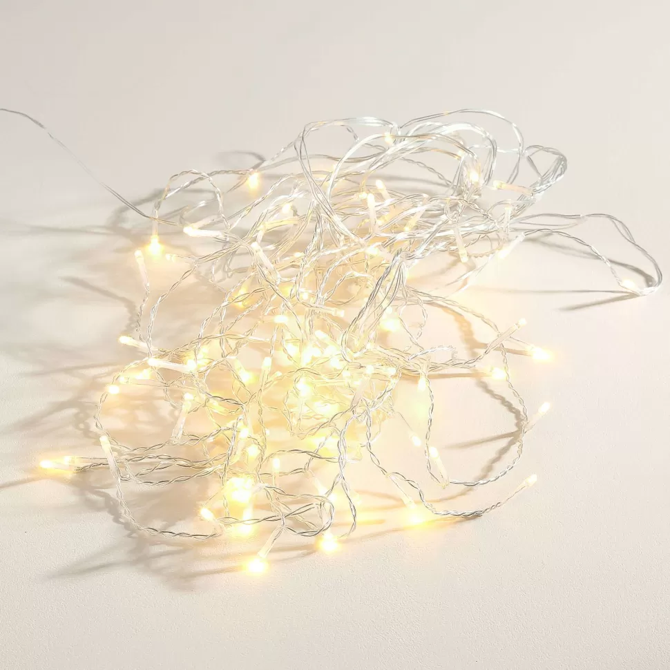 Flash Sale Lichtgordijn (190 Cm) (Stekker Met Timer) (100 Led) Kerstverlichting
