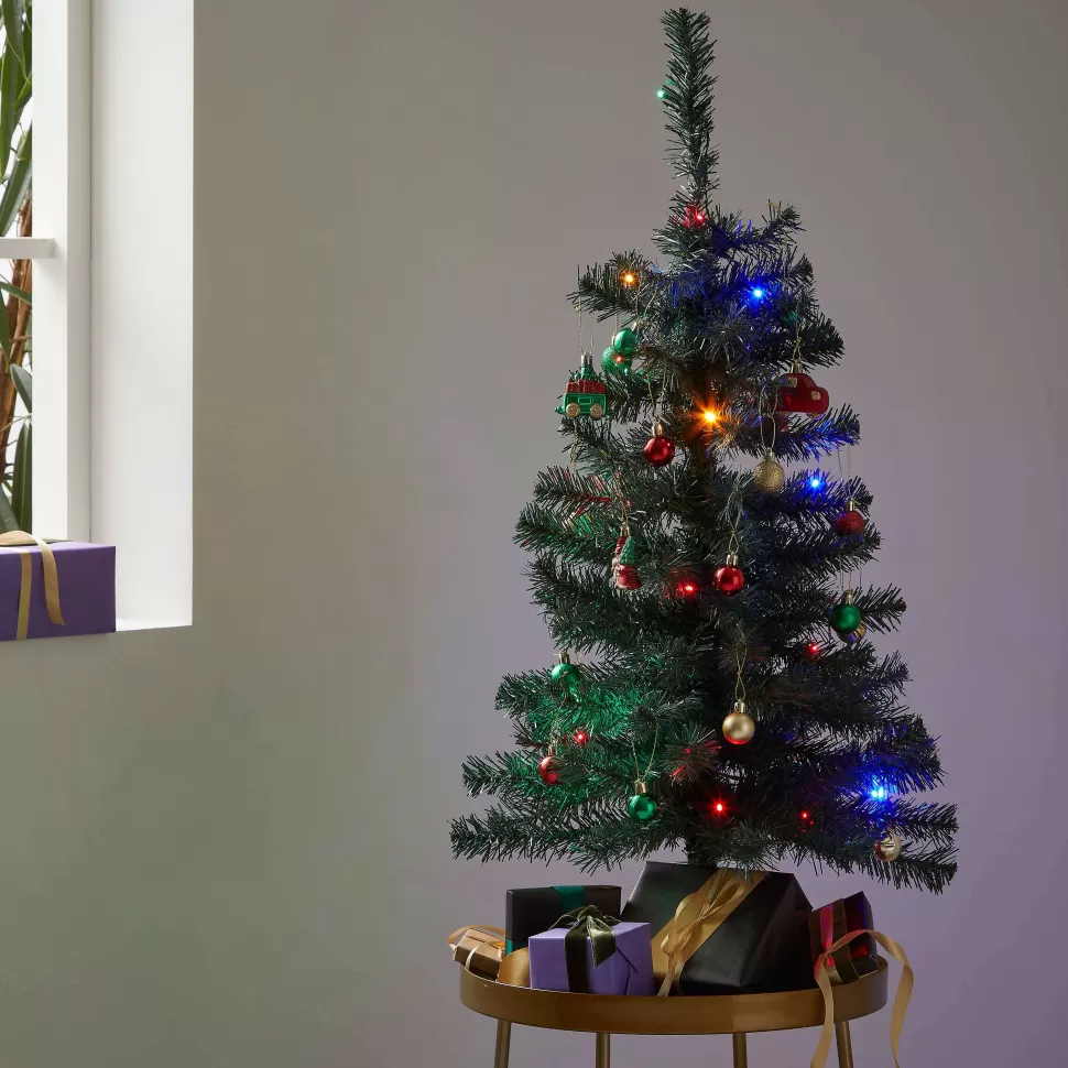 New Verlichte Kinderkerstboom Jingle Met Leuke Ornamenten (H90 X O50 Cm) Kerstbomen