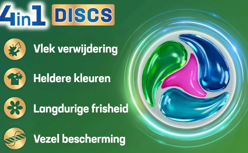 Shop Discs Color Doy - Wascapsules - Voordeelverpakking - 5 X 24 Wasbeurten - 120 Wasbeurten Huishoudmiddelen