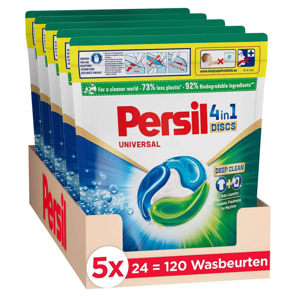 Cheap Discs Universal Doy - Wascapsules - Voordeelverpakking - 5 X 24 Wasbeurten - 120 Wasbeurten Huishoudmiddelen