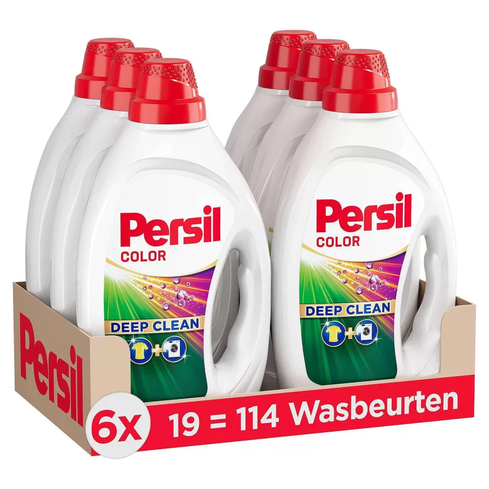 Cheap Gel Color - Vloeibaar Wasmiddel - Gekleurde Was - Voordeelverpakking - 6 X 19 Wasbeurten - 114 Wasbeurten Huishoudmiddelen