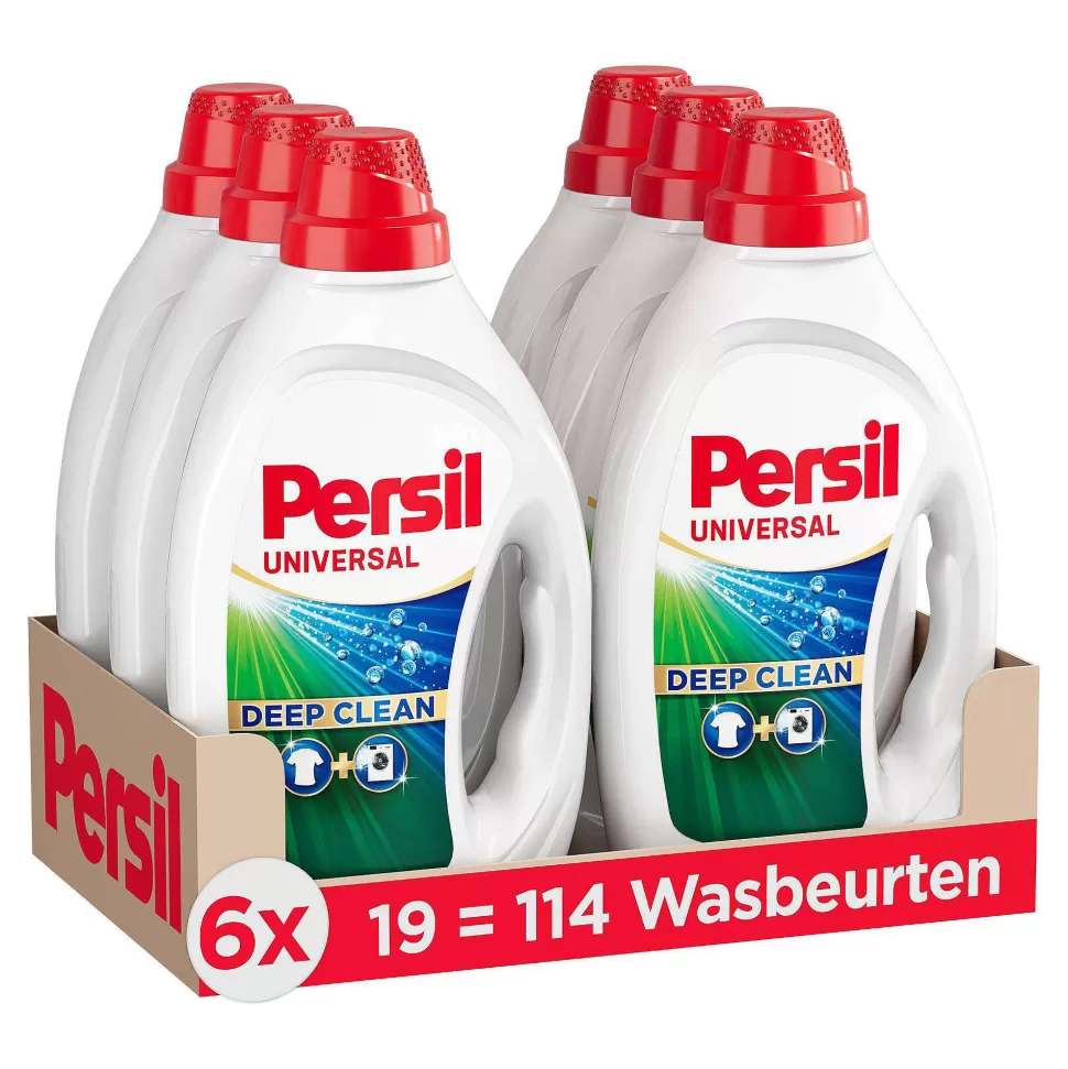 Hot Gel Universal - Vloeibaar Wasmiddel - Universal - Voordeelverpakking - 6 X 19 Wasbeurten - 114 Wasbeurten Huishoudmiddelen